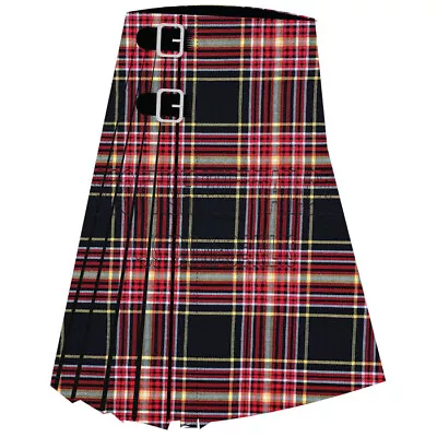 Scottish Traditional Handmade Firefighters Tartan Kilt For Men Custom Size Kilts • $69