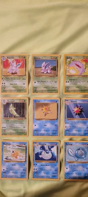$0.99 • Buy Pokemon Binder Page  9 Card Lot  No Reserve 