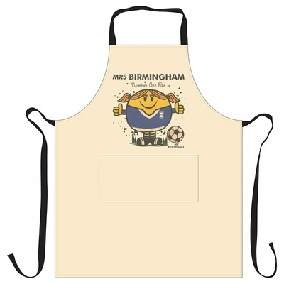 £9.95 • Buy Mrs Birmingham Apron Football Gift For Her Female Girl BBQ Pinny Fan