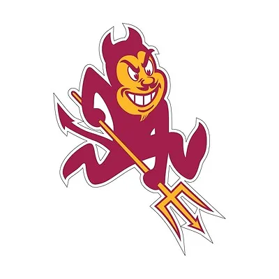 ASU ARIZONA STATE Sun Devils Large Sparky Cornhole Decals / Set Of 2 • $27.95