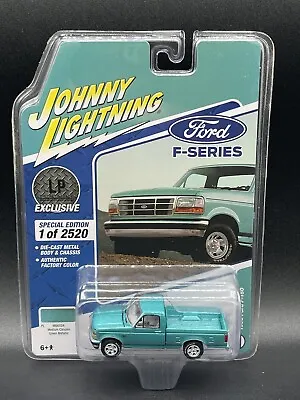 JOHNNY LIGHTNING 1995 Ford F-150 Calypso Green Truck 1:64 Diecast LP Exclusive • $19.99