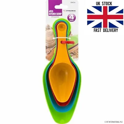 New Plastic Measuring Cups And Spoons For Baking Tea Coffee Kitchen Tool Set • £5.40