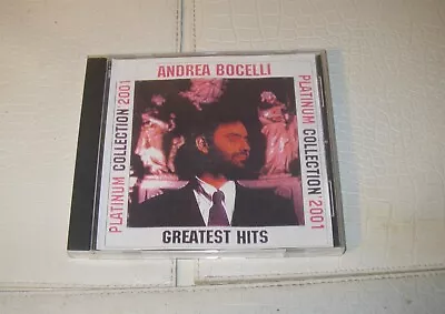 Andrea Bocelli Greatest Hits Platinum Collection 2001 Cd S568 • $6.99