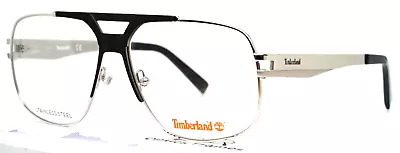 TIMBERLAND TB1701 010 Shiny Light Nickeltin Mens Aviator Eyeglasses 62-15-150 • $74.99