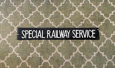 Rare 1987 London Transport  Bus Destination Blind “special Railway Service” • £15