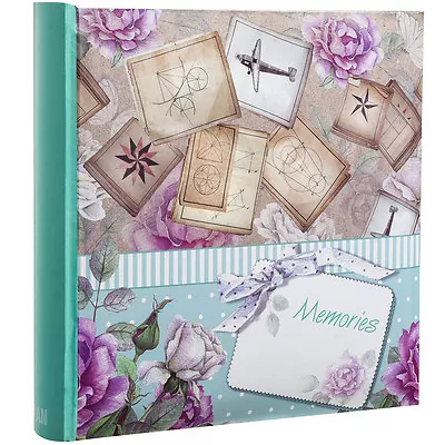 Large Memories Memo Slip In Case Photo Album For 200 Photos 4''x 6''- CL-6806 • £9.99