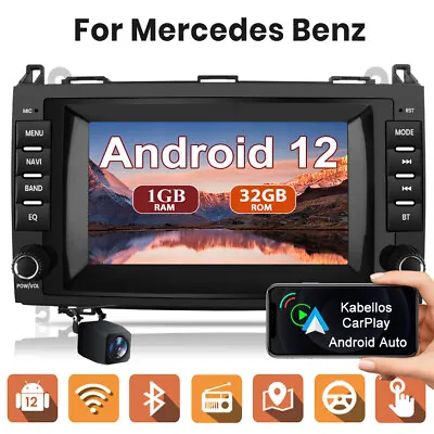 Car Radio Stereo GPS Sat Nav For Mercedes Benz A B Class Vito Viano Sprinter CAM • £164.99