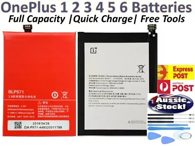 OnePlus Replacements Battery For OnePlus 1 2 3 5 6 7 7T 8 Pro | Ultra Li-ion • $20.88