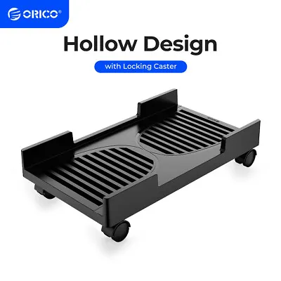 ORICO Mobile CPU Holder W/ 4 Caster Wheels Computer Tower Stand For Gaming PC PC • $19.49