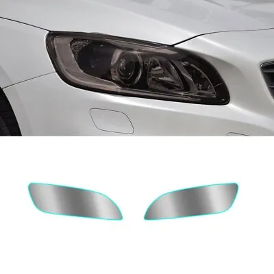 Car Headlight TPU Film Protector Sticker Pre-Cut Shape For Volvo S60 2014-2021 • $24.64