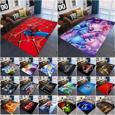 £14.96 • Buy 3D Cartoon Floor Carpet Mat Door Rug Area Carpet Bedroom Living Room Anti-Slip