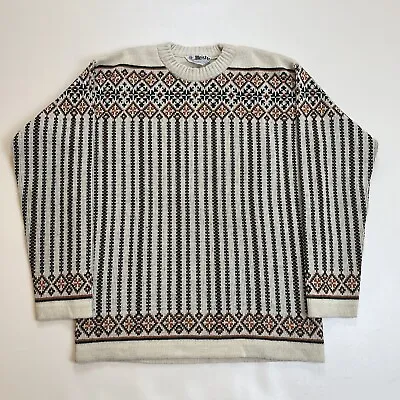 Vintage Meister Sweater 100% New Wool Pullover Retro Ski Wear Men's Medium • $20