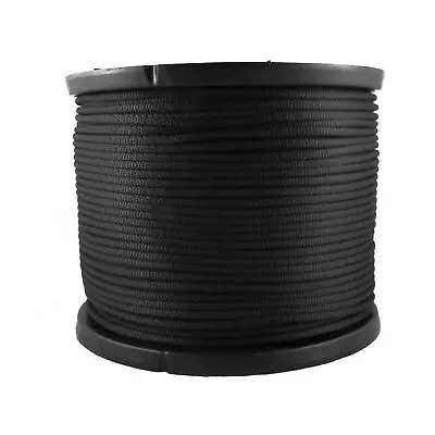 1/4 Inch Black Dacron Polyester Rope - 500 Foot Spool | Industrial Grade - Hi... • $97.35