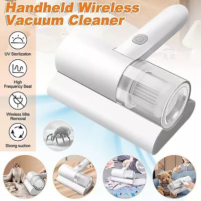 Handheld Mite Remover Home Bed Mattress Vacuum Sofa Cleaner Charging UV Cleaner • £9.89