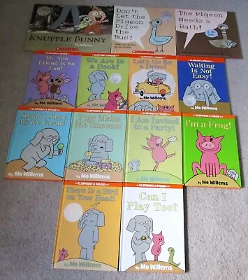 Lot Of 13 Mo Willems Picture Books: Elephant & Piggie Knuffle Bunny Pigeon • $33.99