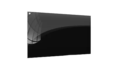 Magnetic Black Glass Board 80x60cm Frameless • £48.85