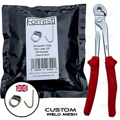 £13.99 • Buy Clips / Cliptools Wire Mesh Clips Gabions Cage Fencing Galvanised Clips UK Made 