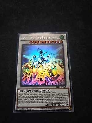 Yu-Gi-Oh - Crystal Clear Wing Synchro Dragon - Ghost Rare - 1ST - LED8-EN005 • £29.99