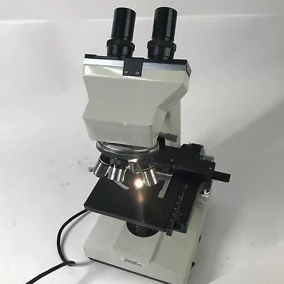 Seiler Officelux Laboratory WF10x XSZ-I07BN Microscope W/4 Objectives 110V 60Hz • $49.99
