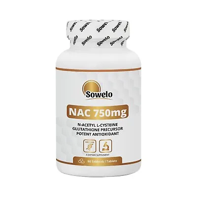 SOWELO N-ACETYL L-CYSTEINE 750mg TABLETS IMMUNE SYSTEM AND LIVER SUPPORT • £25.19