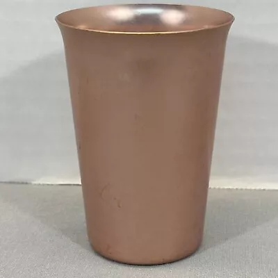 Vintage Color Craft MCM Aluminum Tumbler Cups Made In Indiana Rose Gold • $6