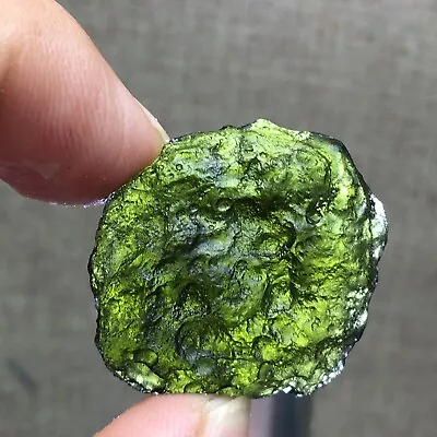 54Ct MOLDAVITE From Czech Republic From Meteorite Impact With Chips • $9.99