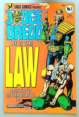 Judge Dredd #1 ~ EAGLE 1983 ~ Brian Bolland - 1st American App Judge Dredd FN/VF • $39.99