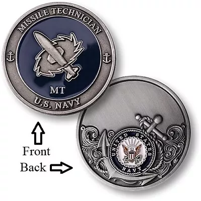 MT = Missile Technician ~ Seaman ~ U.S. Navy Challenge Coins • $12.95