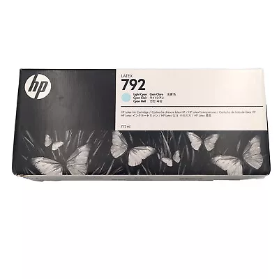 HP 792 Latex Ink Cartridge 775ml Light Cyan CN709A L26500 L28500 260 Exp SEP 21 • $115.99