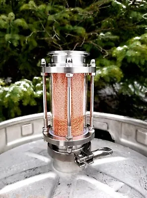 2”Triclamp Packed Moonshine Beer Keg Pot Still Sight Glass With  100% Copper 2 • $68.20