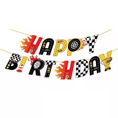 2m Racing Cars Formula 1 One Car Boys Happy Birthday Party Banner Decoration • £4.99