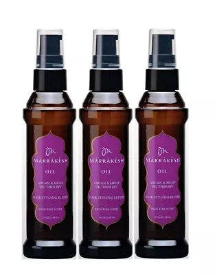 Marrakesh Oil High Tide Scent Hair Styling Elixir 2 Oz Set Of 3 • $42