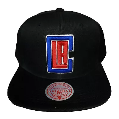 LA Clippers Mitchell & Ness NBA Snapback Cap 3D Logo Black Hat NWT • $29.99