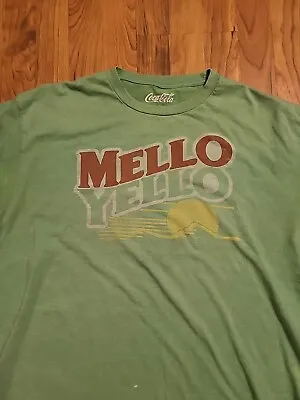 Vintage Mello Yello XL Short Sleeve Tshirt  Coca Cola Co. • $9.95