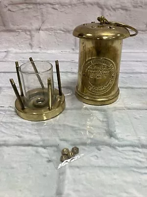 Vintage Original Brass Eccles Type 6 Miners Safety Lamp 10’’Tall SPARES & REPAIR • £1.20