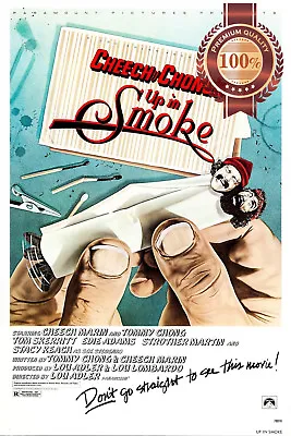 CHEECH AND CHONG UP IN SMOKE 1978 70s ORIGINAL FILM MOVIE PRINT PREMIUM POSTER • £74.35