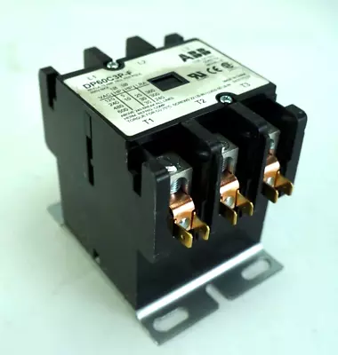 ABB DP60C3P-F/MCS DP 60 Amp Per Pole 75 Amp Res. 3 Pole 24Vac Coil 50/60 Hz • $59.98