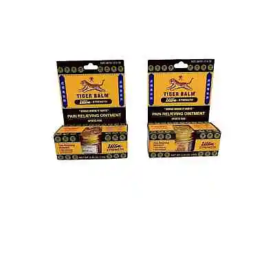 Lot Of 2 Tiger Balm Ultra Strength Pain Relieving Ointment 20g • $15