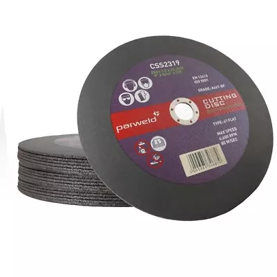 Parweld (9 ) 230mm X 1.9mm Thin Stainless Steel Metal Cutting Discs (PACK OF 10) • £17.49