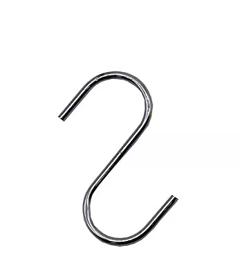 Metal S Hooks Chrome Color Small Stainless Steel Hanging S Shaped Hanger 20 Pcs • $8