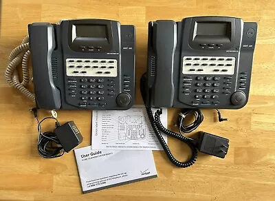 Lot Of 2 VERIZON 4-Line Telephone System NSQ412 With Stand & Plug. Working. • $98.99