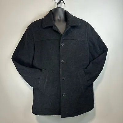 J. CREW 100% Wool Stadium Cloth Thinsulate University Jacket Grey - L • $36.74