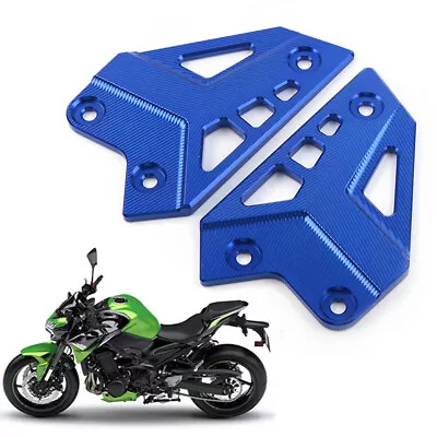 2x Motorcycle Footrest Rear Heel Plates Guard Protector For KAWASAKI Z900 17-23 • $26.12