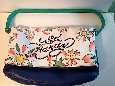 $30 • Buy ED HARDY By CHRISTIAN AUDIGER AMANTHA Floral Purse