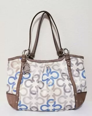 Coach Alexandra Chain Link Clover Signature C  Multicolor Shoulder Bag F20806 • $82.99