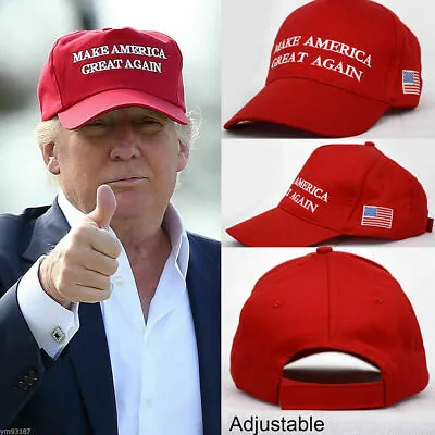 $5.49 • Buy MAGA Make America Great Again Hat Donald Trump Caps Outdoor Red US Unisex V5D3