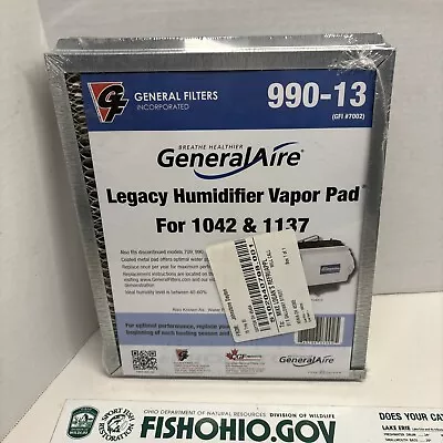 General Aire 990-13 Legacy Humitifier Vapor Pad For 1042-1137 • $34.99