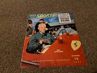 Framed World Sports Magazine 10x8 Cover Page : Mike Hawthorn Ferrari • £20.99