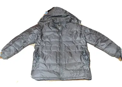 Advanced Sport Gray Green Puffer Jacket W/ Hood - Size Men's Small / Women's Med • $19.67
