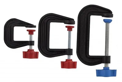 Hobbies Plastic G Clamps Set Of 3 With Soft Ends For Delicate And Precise Work • £12.99